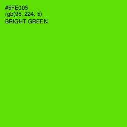 #5FE005 - Bright Green Color Image